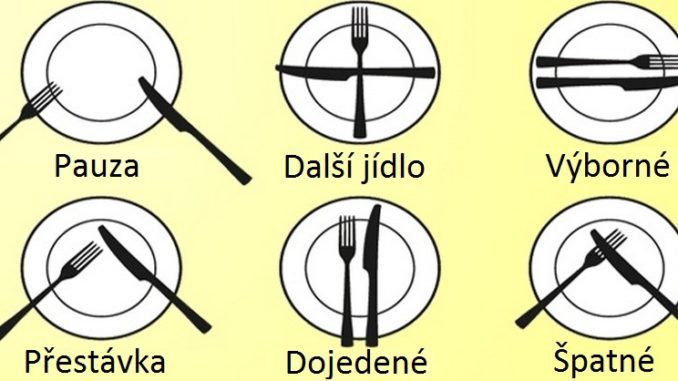 etiketa příbor